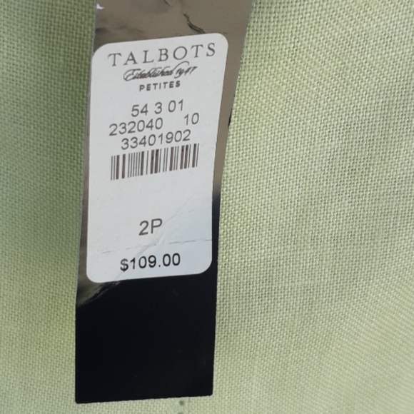 Talbots lined pure Irish linen skirt - Picture 4 of 5